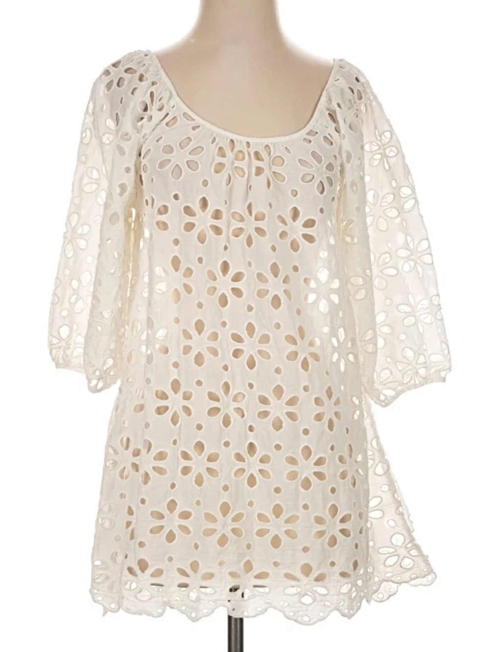 Honorine Eyelet Floral coverup dress